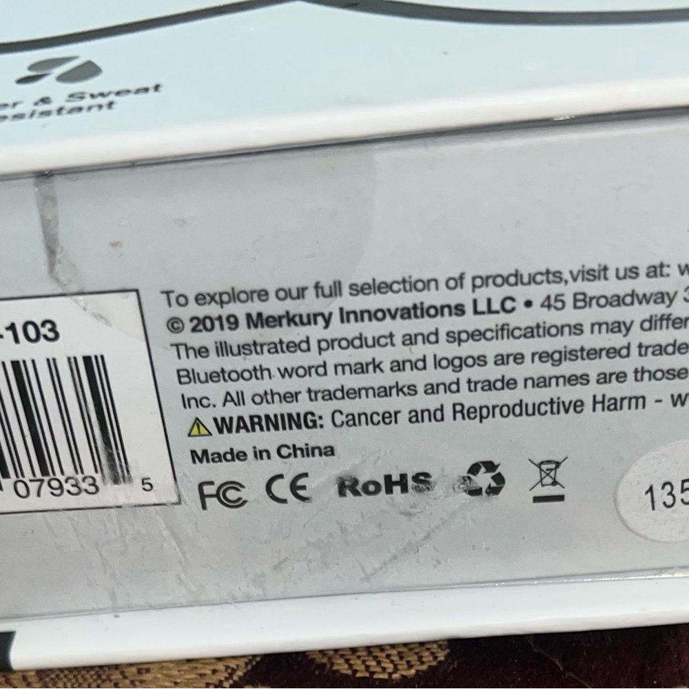 New in Box, Mercury Innovations UpLift Bluetooth Wireless Magnetic Earbuds - Picture 4 of 5
